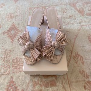 Loeffler Randall Emilia Knot Sandal, Rose Gold, S8